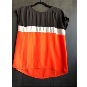 Color block blouse